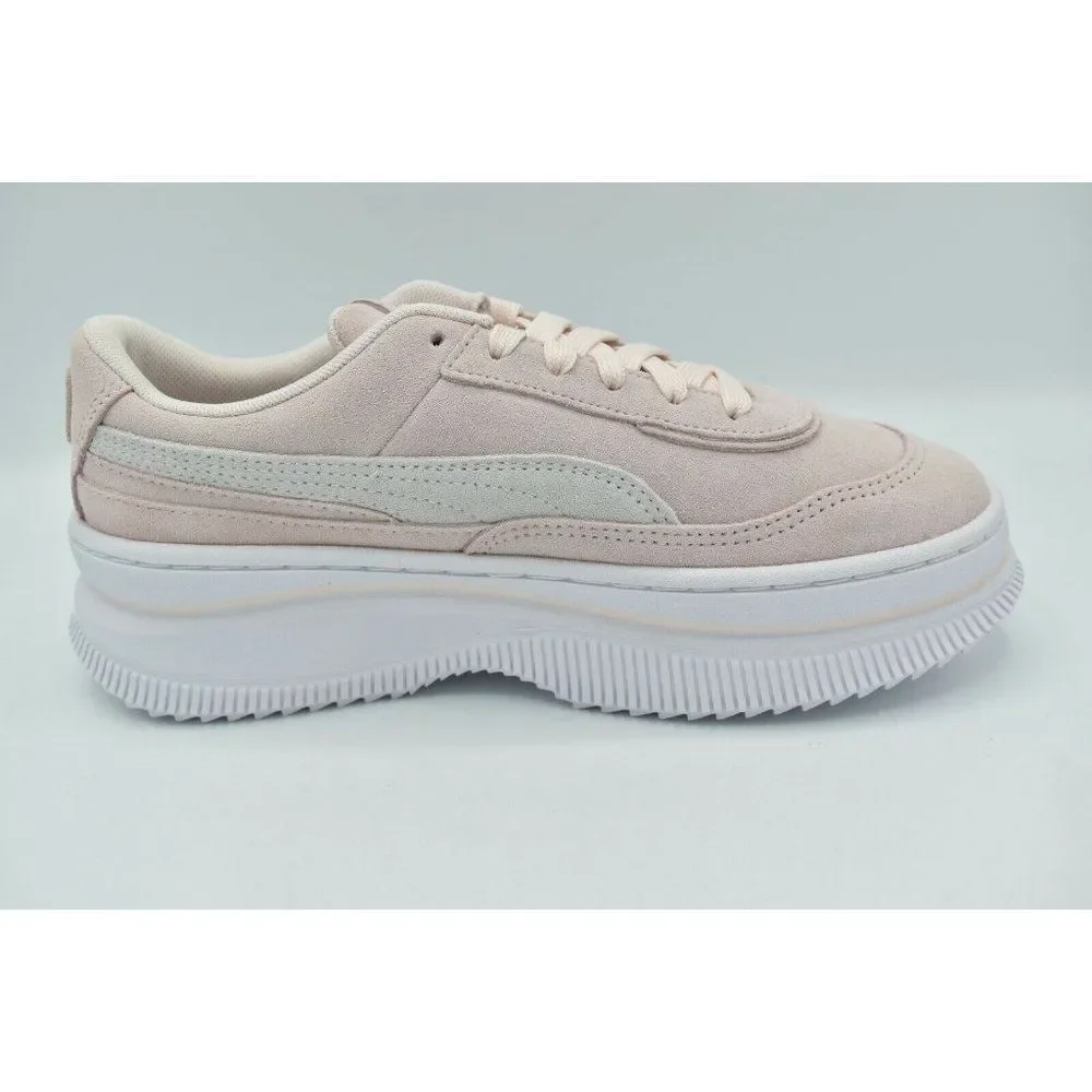 Puma Womens Size 9 Deva Suede‎ Pink White Casual Platform Shoes Sneakers